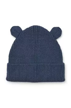Детская хлопковая шапка Liewood, темно-синий