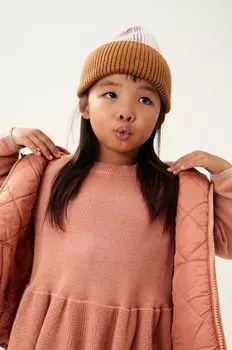 Детская хлопковая шапка Liewood, зеленый