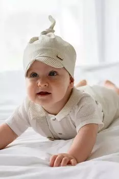 Детская хлопковая шапка Ozzy Jamiks, бежевый