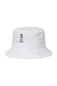 Детская хлопковая шапка Polo Ralph Lauren, белый