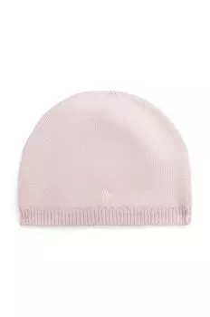 Детская хлопковая шапка Polo Ralph Lauren, розовый