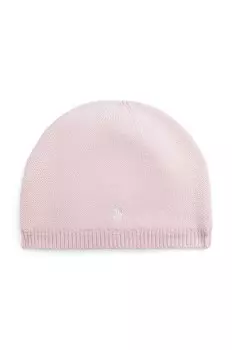 Детская хлопковая шапка Polo Ralph Lauren, розовый