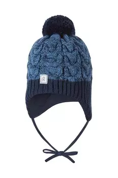 Детская хлопковая шапка Reima Paljakka, темно-синий
