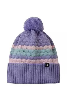 Детская хлопковая шапка Reima Pampula, фиолетовый