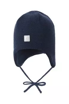 Детская хлопковая шапка Reima Piponen, темно-синий