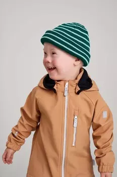 Детская хлопковая шапка Reima Reissuun, зеленый