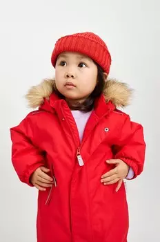 Детская хлопковая шапка Reima Villaisa, красный