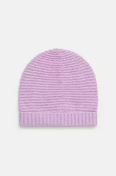 Детская хлопковая шапка United Colors of Benetton, фиолетовый