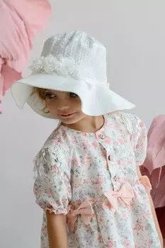 Детская хлопковая шапка WILLA Jamiks, бежевый