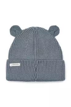 Детская хлопковая шапочка Liewood, серый