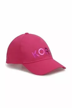 Детская хлопковая шапочка Michael Kors, фиолетовый