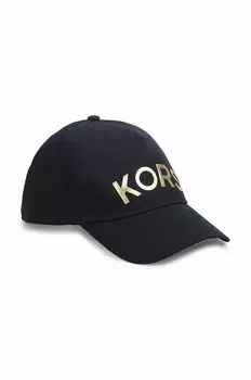 Детская хлопковая шапочка Michael Kors, темно-синий