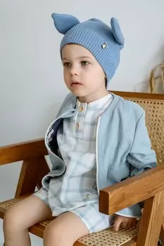 Детская хлопковая шапочка NORI Jamiks, синий