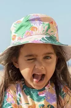 Детская хлопковая шапочка Roxy, зеленый