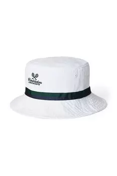 Детская хлопковая шляпа Wimbledon Collection Polo Ralph Lauren, белый