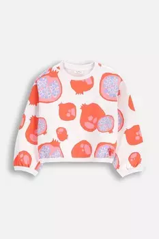 Детская хлопковая толстовка Coccodrillo, белый