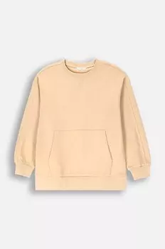 Детская хлопковая толстовка Coccodrillo, бежевый