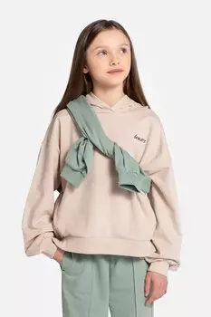 Детская хлопковая толстовка Coccodrillo, бежевый