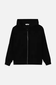 Детская хлопковая толстовка Coccodrillo, черный