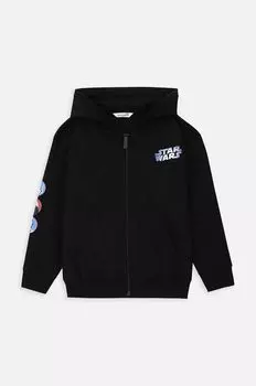 Детская хлопковая толстовка Coccodrillo, черный