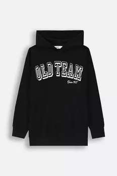 Детская хлопковая толстовка Coccodrillo, черный