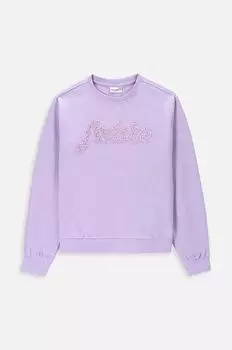 Детская хлопковая толстовка Coccodrillo, фиолетовый