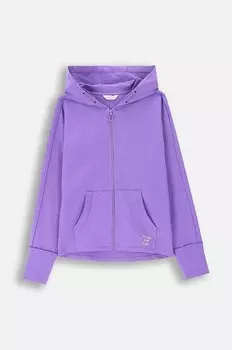 Детская хлопковая толстовка Coccodrillo, фиолетовый