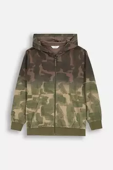 Детская хлопковая толстовка Coccodrillo, зеленый