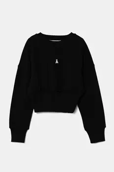 Детская хлопковая толстовка J046 Patrizia Pepe, черный