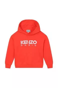 Детская хлопковая толстовка Kenzo Kids, красный