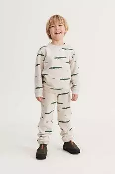 Детская хлопковая толстовка Liewood, бежевый