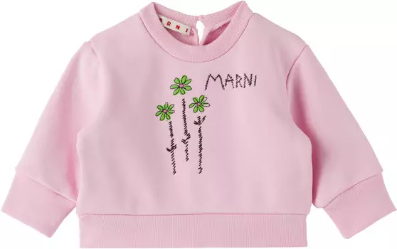 Детская хлопковая толстовка Marni
