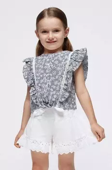 Детская хлопковая толстовка Mayoral, темно-синий