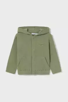Детская хлопковая толстовка Mayoral, зеленый