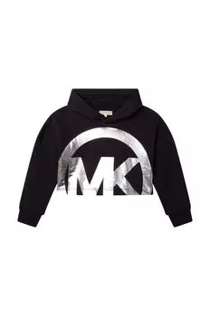 Детская хлопковая толстовка Michael Kors, черный