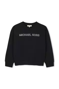 Детская хлопковая толстовка Michael Kors, черный
