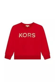 Детская хлопковая толстовка Michael Kors, красный