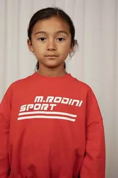 Детская хлопковая толстовка Mini Rodini, красный