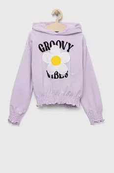 Детская хлопковая толстовка OVS, фиолетовый