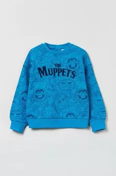 Детская хлопковая толстовка OVS, синий