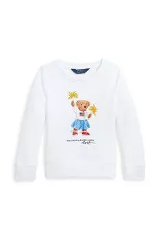 Детская хлопковая толстовка Polo Ralph Lauren, белый