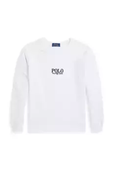 Детская хлопковая толстовка Polo Ralph Lauren, белый