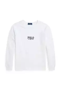 Детская хлопковая толстовка Polo Ralph Lauren, белый