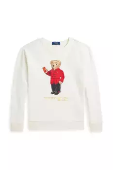 Детская хлопковая толстовка Polo Ralph Lauren, бежевый