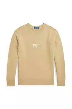 Детская хлопковая толстовка Polo Ralph Lauren, бежевый