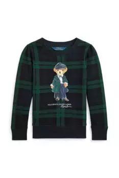 Детская хлопковая толстовка Polo Ralph Lauren, черный
