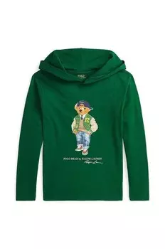 Детская хлопковая толстовка Polo Ralph Lauren, зеленый