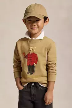 Детская хлопковая толстовка Polo Ralph Lauren, зеленый