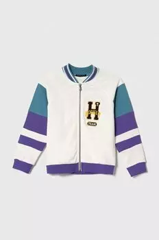 Детская хлопковая толстовка Sisley, бежевый