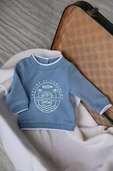 Детская хлопковая толстовка Tartine Et Chocolat, синий